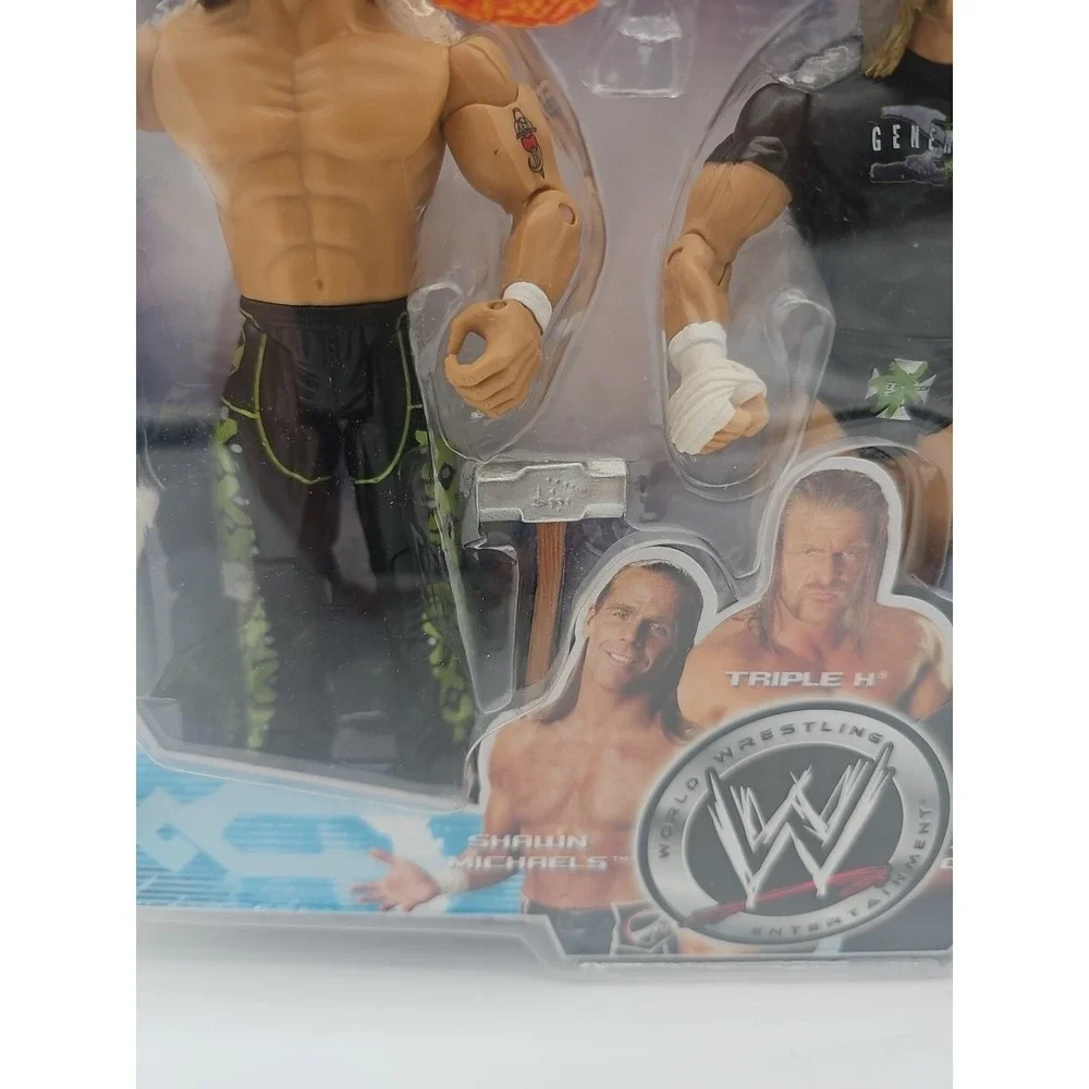 WWE Treacherous Trios Shawn Michaels Triple H Jonathan Coachman Figures Jakks 06